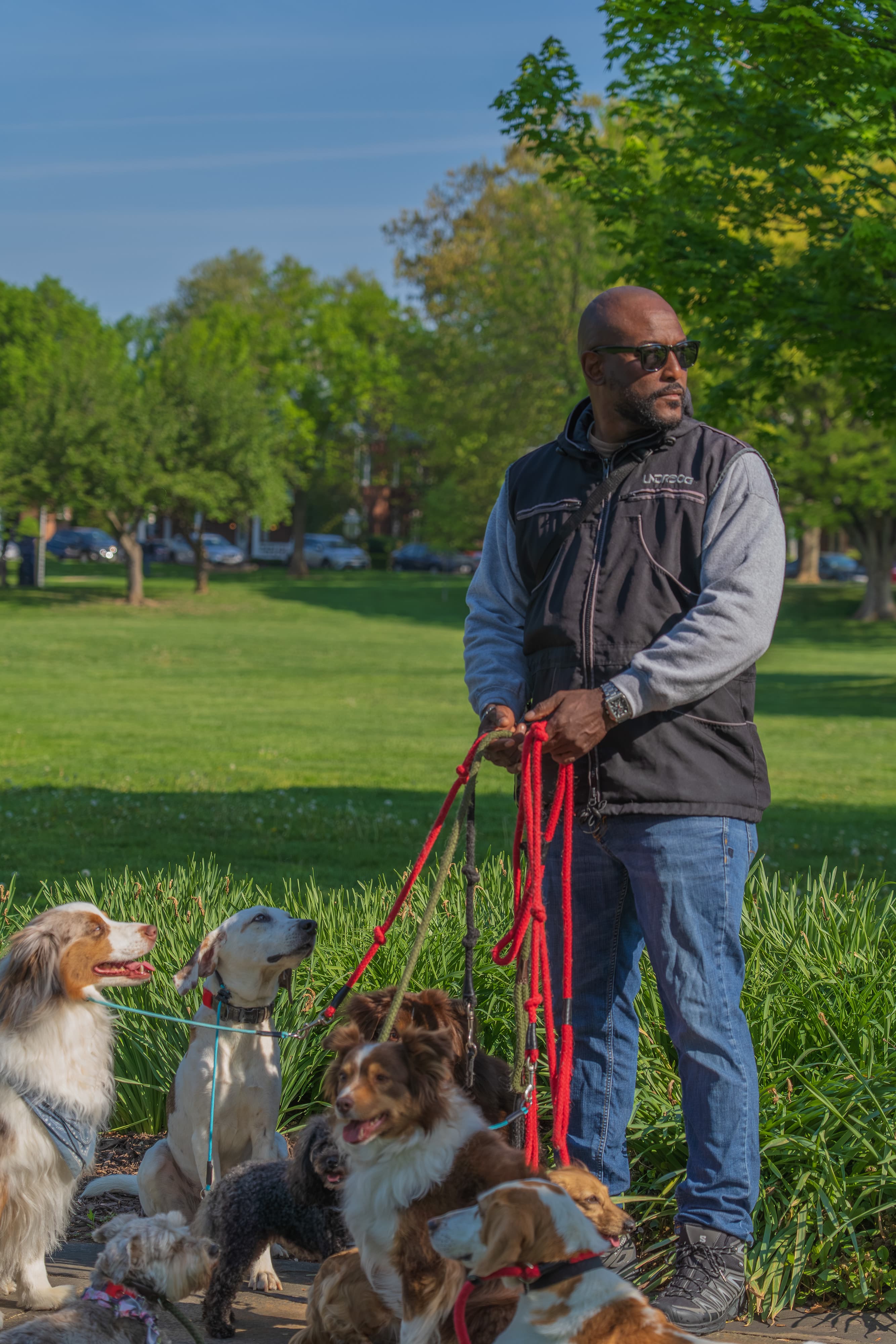 Jay Dixon, founder of Salty Chief K-9, standing outdoors